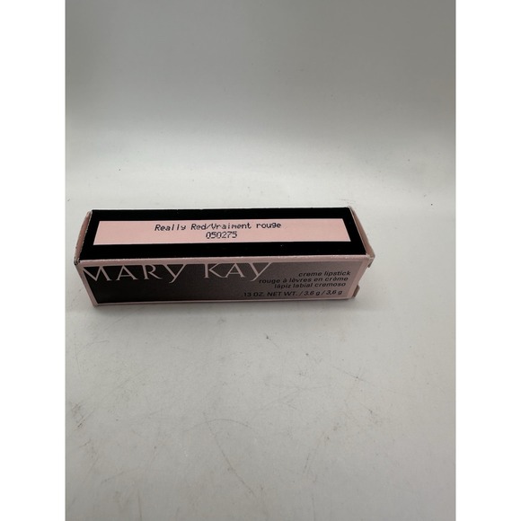 Mary Kay Creme Lipstick Really Red 050075 Discontinued Vintage w/ Box - Picture 3 of 3
